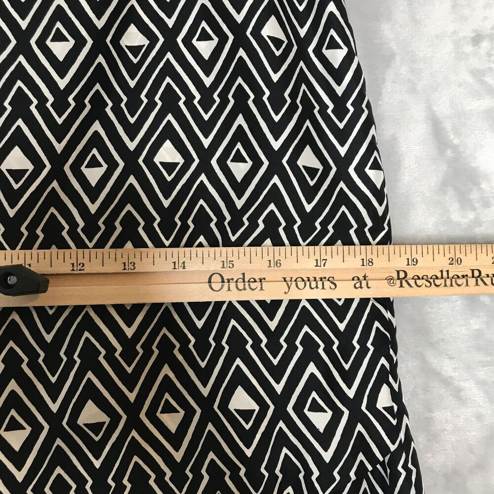 White House Black Market Skirt Womens 4 Silk Faux Wrap Front Lined Career Pencil - Picture 9 of 11